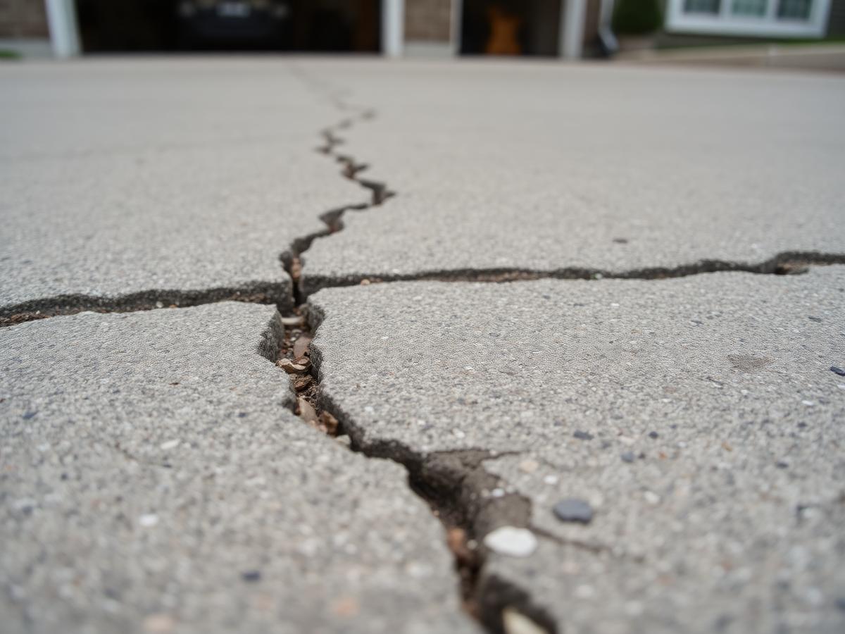 Before: Uneven Driveway → More Level Surface